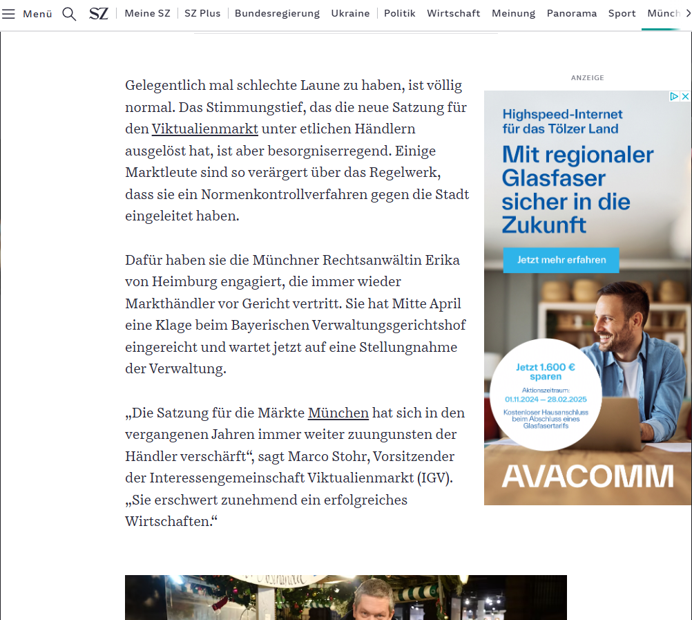 Beispiel Halfpage Ad von Avacomm